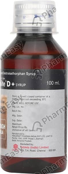 Ambrolite D Plus Bottle Of 100ml Syrup