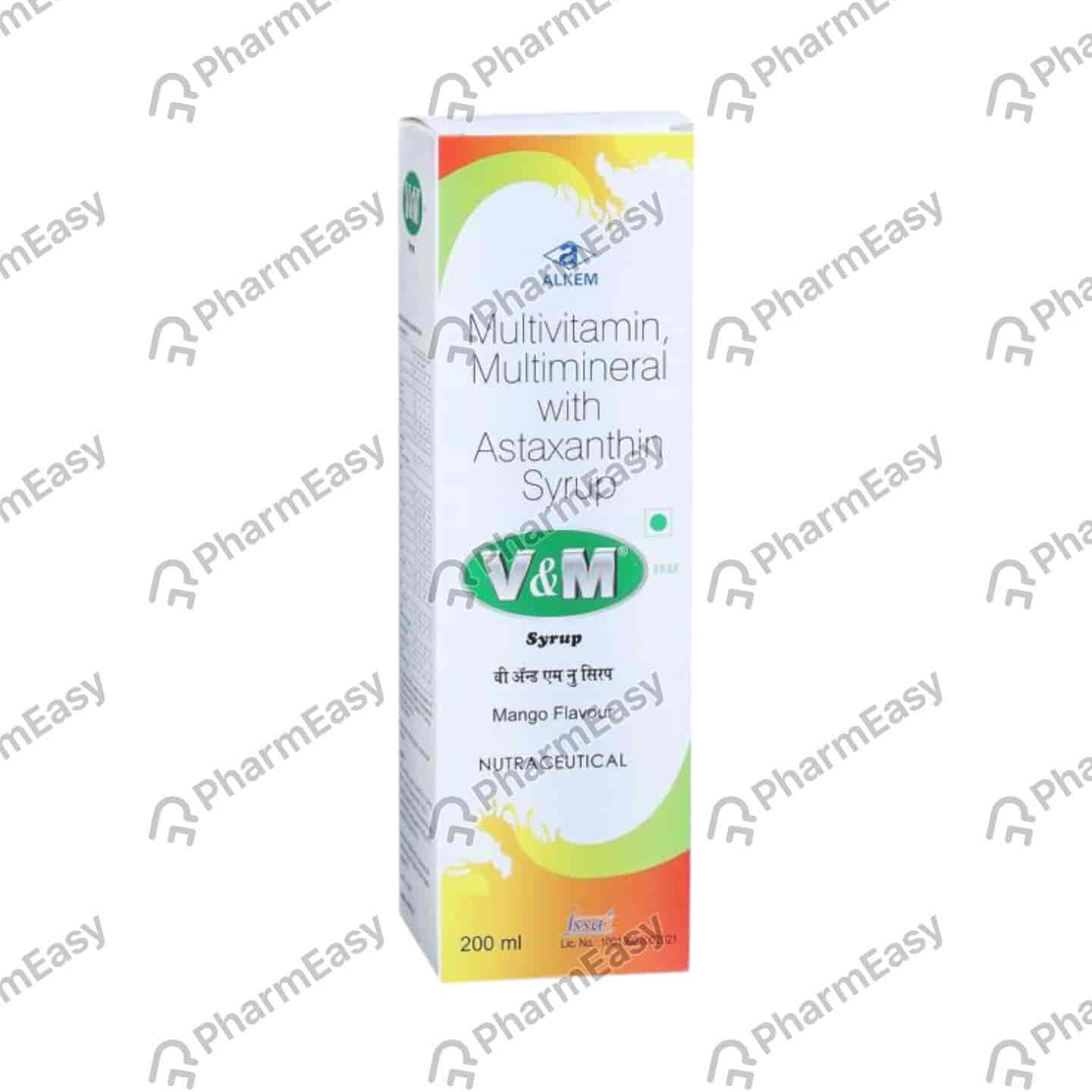 V&m Nu Mango Flavour Bottle Of 200ml Syrup