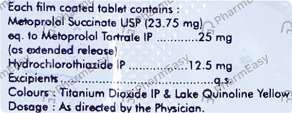 Metozest Xl 25Mg Strip Of 10 Tablets