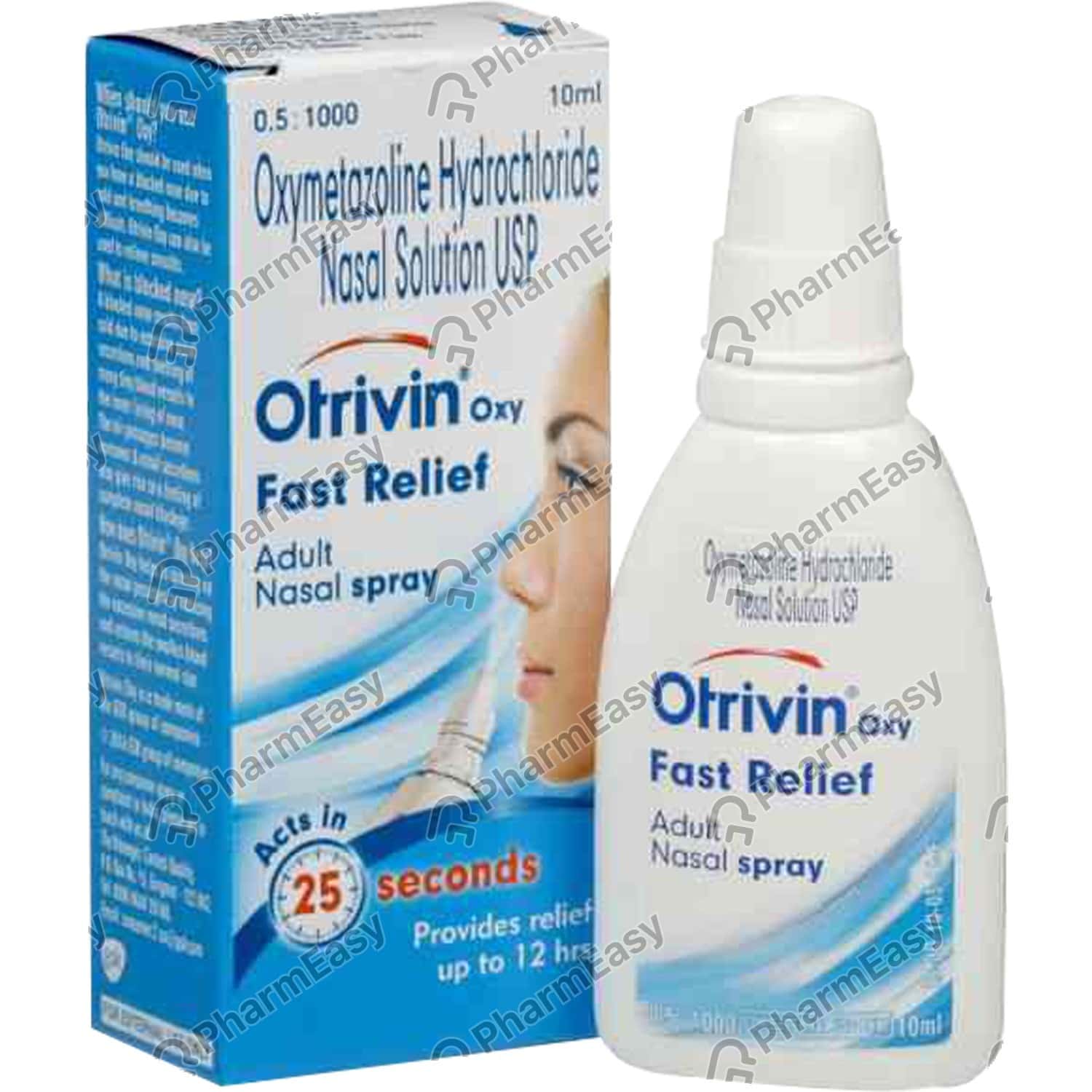 Otrivin Oxy Fast 0.05 Nasal Spray (10) Uses, Side Effects, Price, Dosage & Composition