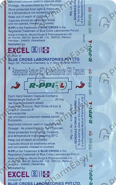 R Ppi L Strip Of 10 Capsules
