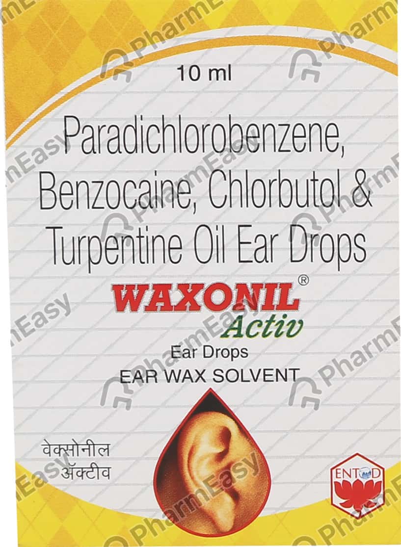 Waxonil Activ Bottle Of 10ml Ear Drops Uses, Side Effects, Price