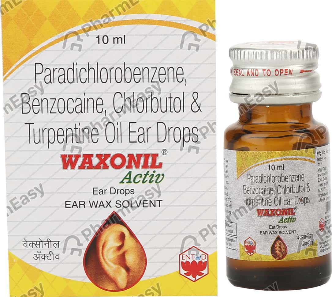 Waxonil Activ Bottle Of 10ml Ear Drops Uses, Side Effects, Price