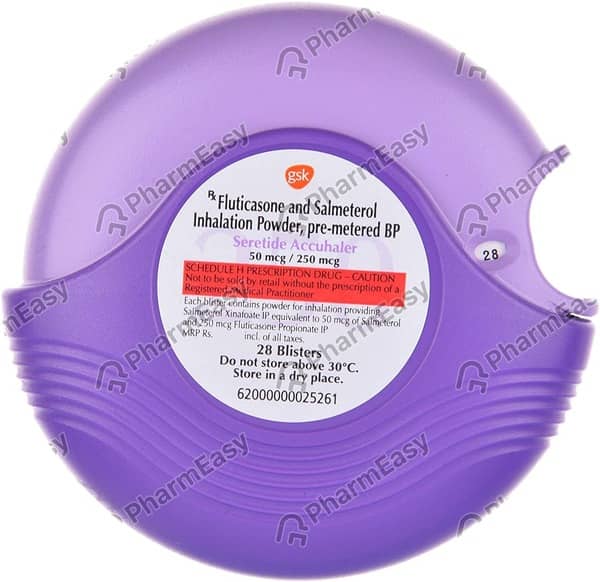 Seretide Accuhaler 50/250mcg Box Of 28md Metered Dose Inhaler