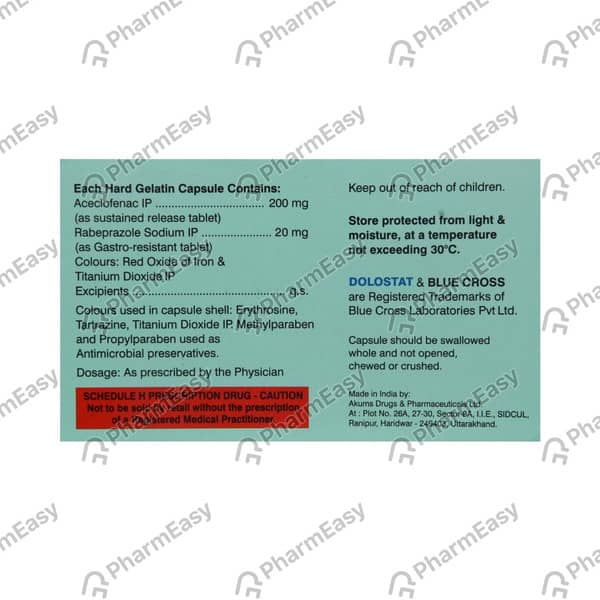 Dolostat R Strip Of 10 Capsules