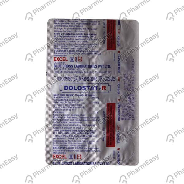 Dolostat R Strip Of 10 Capsules