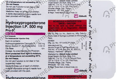 Pro 9 500mg Ampoule Of 2ml Injection