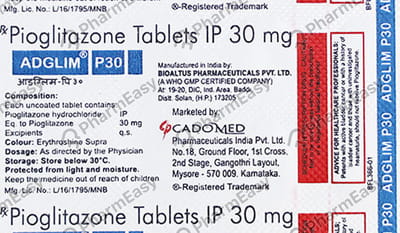 Adglim P 30mg Tablets