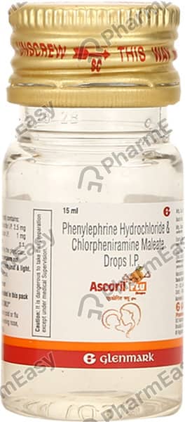 Ascoril Flu Orange Flavour Bottle Of 15ml Oral Drops