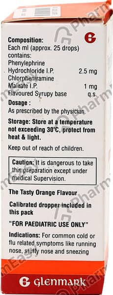 Ascoril Flu Orange Flavour Bottle Of 15ml Oral Drops