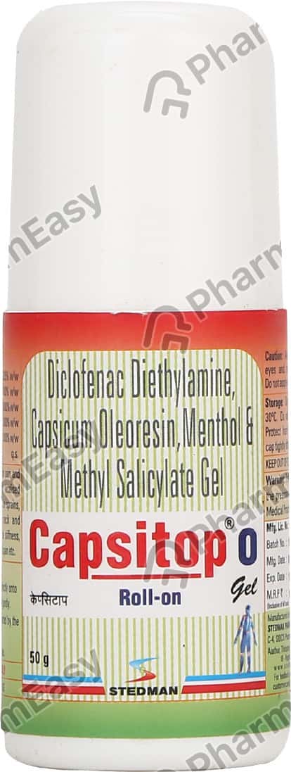 Capsitop O Bottle Of 50gm Roll On Gel