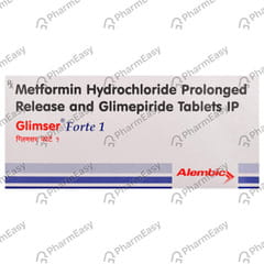 Glimser Forte 1mg Strip Of 15 Tablets