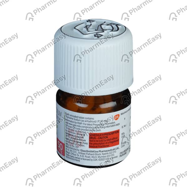 Eltroxin 50Mcg Bottle Of 60 Tablets