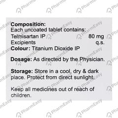 Telvilite 80mg Strip Of 10 Tablets