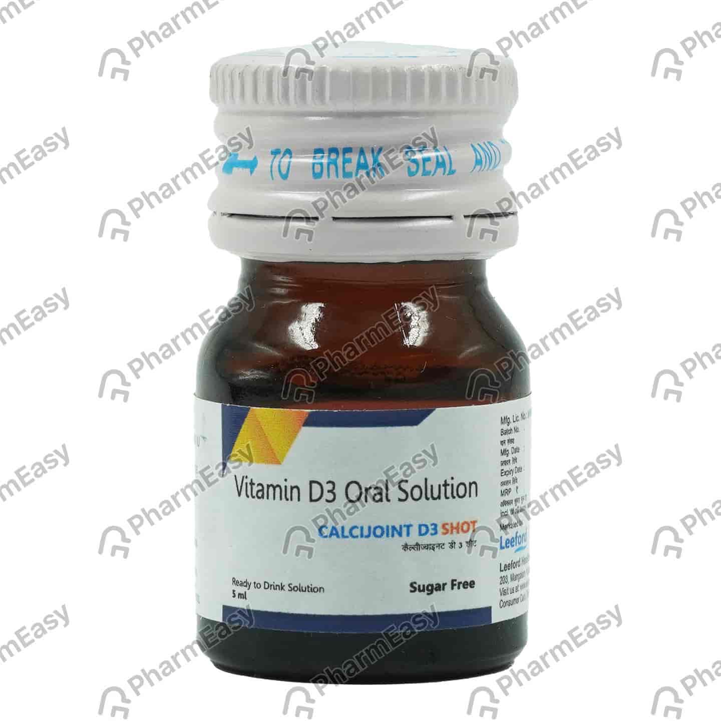 Calcijoint D3 Shot Sugar Free Bottle Of 5ml Oral Solution
