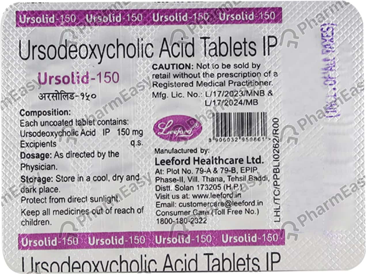 Ursolid 150 MG Tablet (10) Uses, Side Effects, Price & Dosage PharmEasy