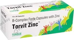 TORVIT ZINC STRIP OF 10 CAPSULES