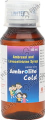 Ambrolite Cold Bottle Of 60ml Syrup