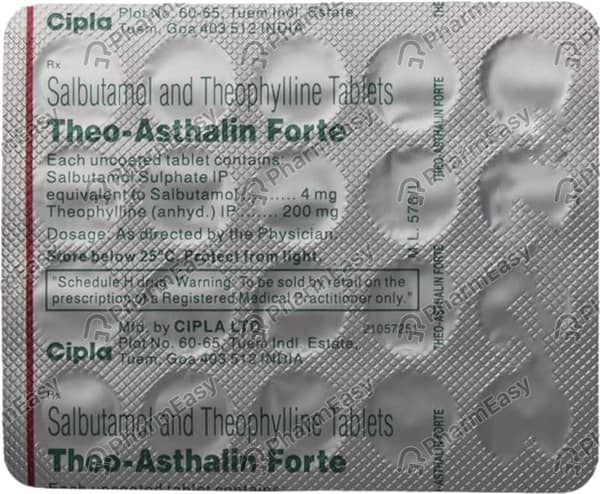 Theo Asthalin Forte Strip Of 15 Tablets