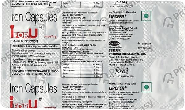 Iforu Strip Of 10 Capsules