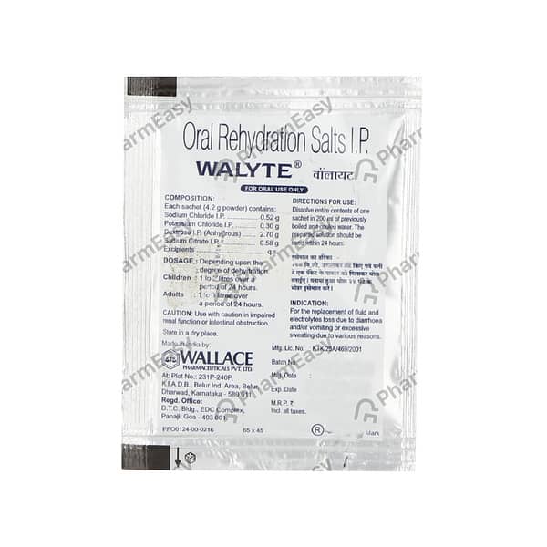 Walyte Lemon Flavour Sachet 4.2Gm