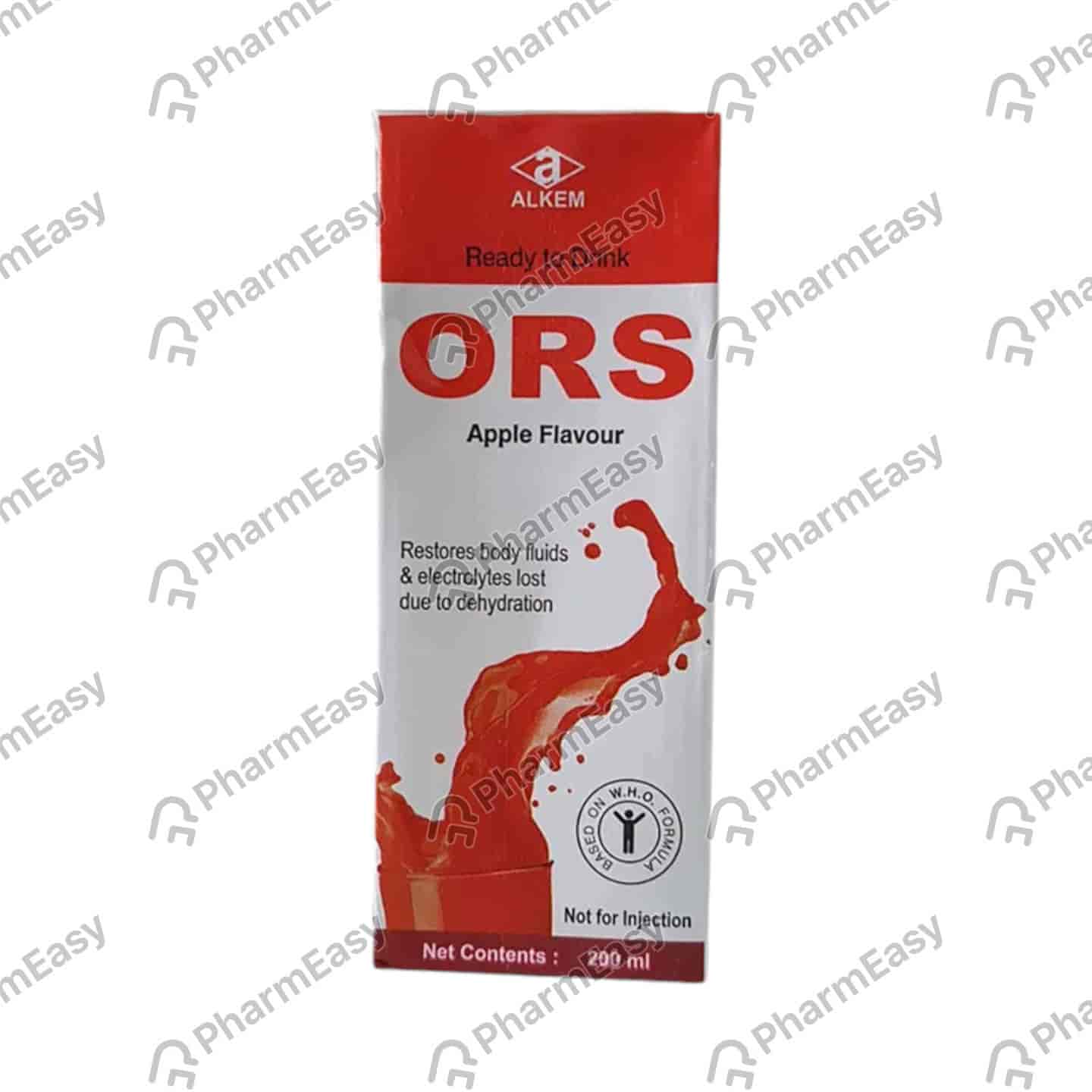 Ors Apple Flavour Tetrapack Of 200ml Liquid (Alkem)