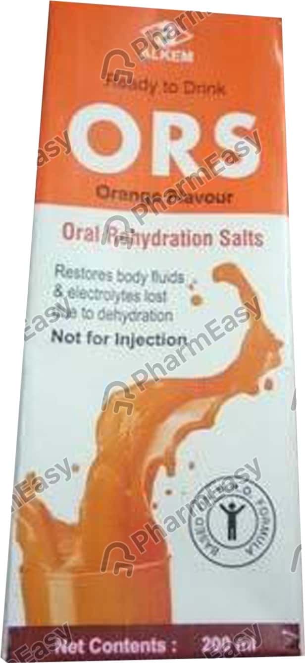 Alkem Ors Orange Flavour Tetrapack Of 200ml Liquid