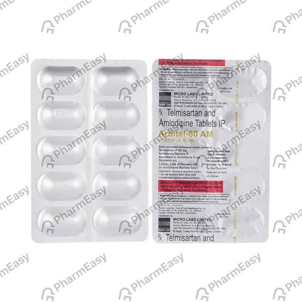 Arbitel Am 80Mg Strip Of 15 Tablets