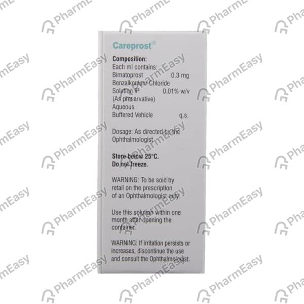 Careprost 0.03% Bottle Of 5ml Eye Drops