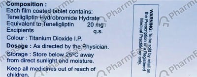 Telnimac 20mg Strip Of 10 Tablets