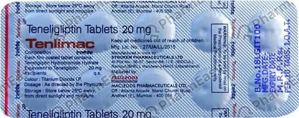 Telnimac 20mg Strip Of 10 Tablets