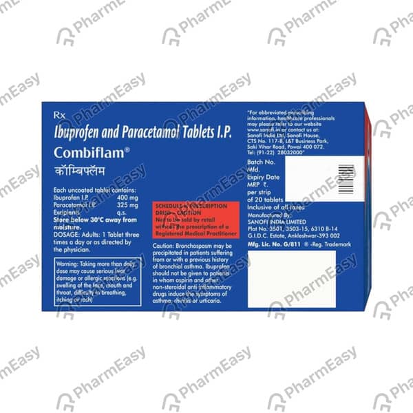 Combiflam Strip Of 30 Tablets