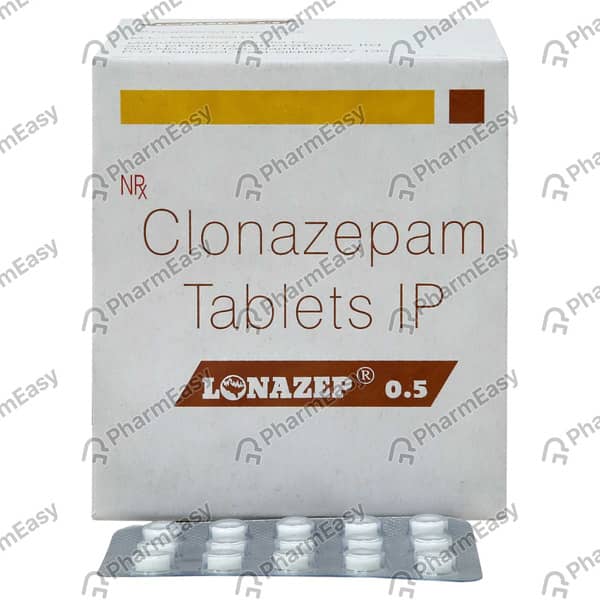 Lonazep 0.5mg Strip Of 15 Tablets