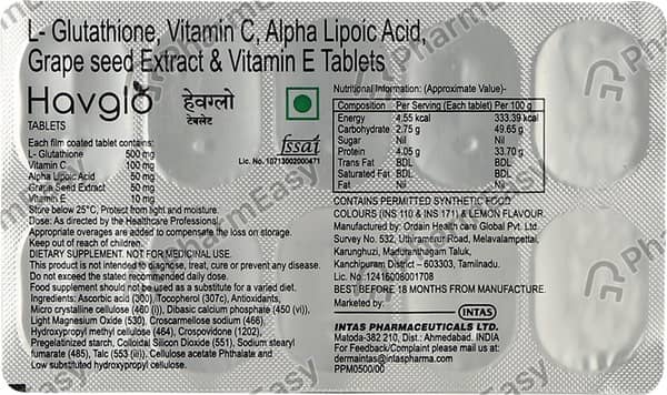 Havglo Strip Of 10 Tablets