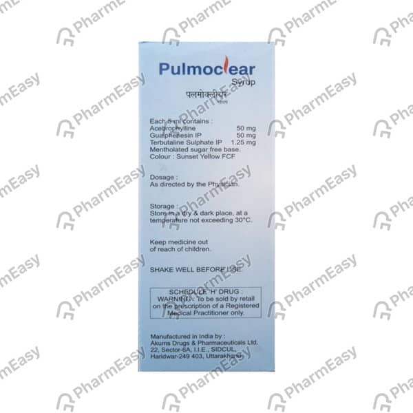 Pulmoclear Bottle Of 200ml Syrup