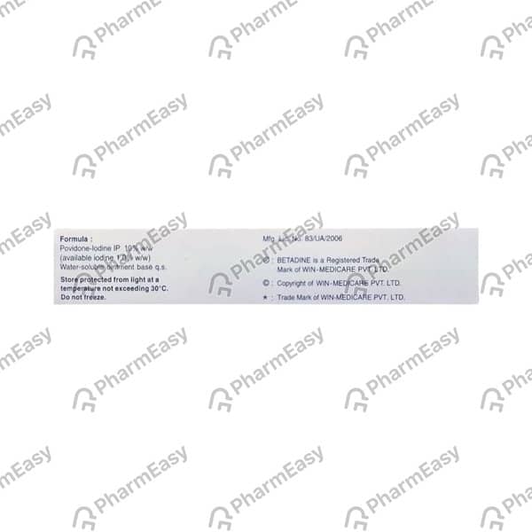Betadine Tube Of 10gm Ointment