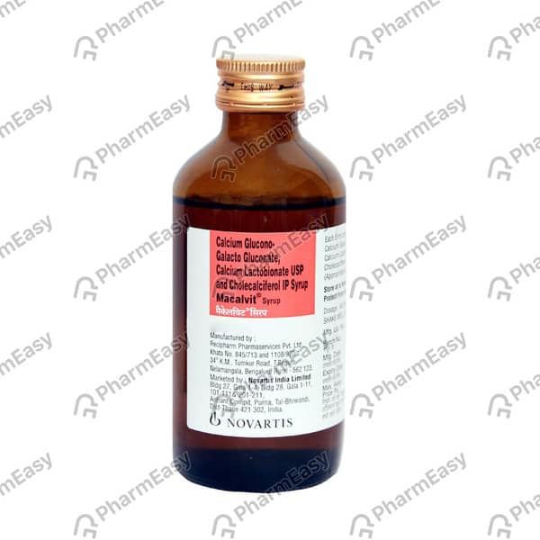 Macalvit Bottle Of 200ml Syrup