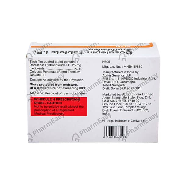 Prothiaden 25mg Tablet