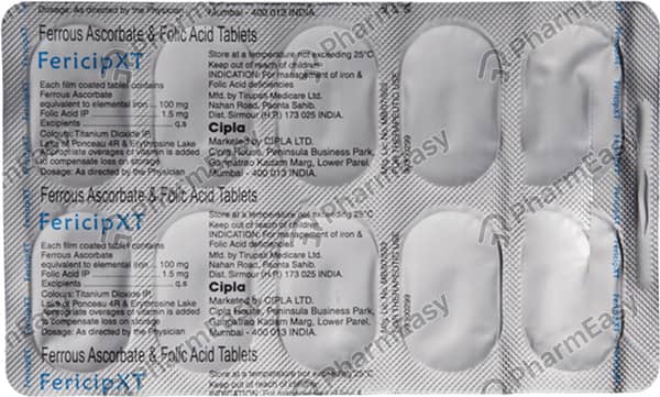 Fericip Xt Strip Of 15 Tablets