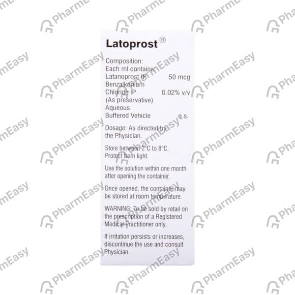 Latoprost Bottle Of 5ml Eye Drops