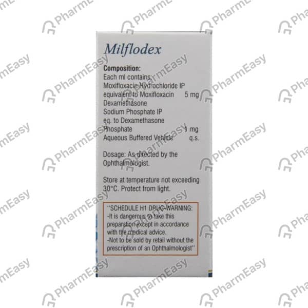 Milflodex Bottle Of 10ml Eye Drops