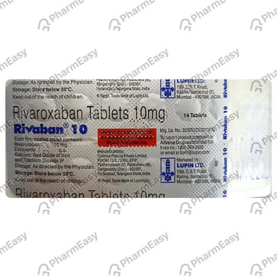 Rivaban 10 MG Tablet 10 Uses Side Effects Price Dosage PharmEasy Rivaban 10 MG Tablet 10 Uses Side Effects Price Dosage PharmEasy