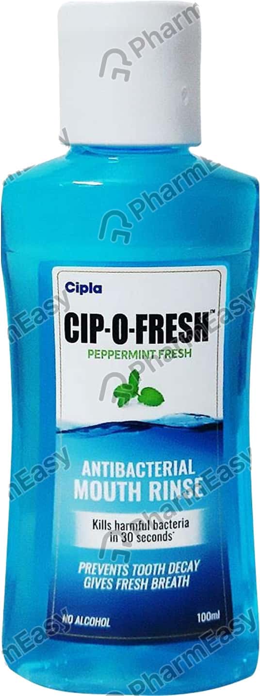 Cip O Fresh Peppermint Fresh Flavour Bottle Of 100ml Mouth Rinse