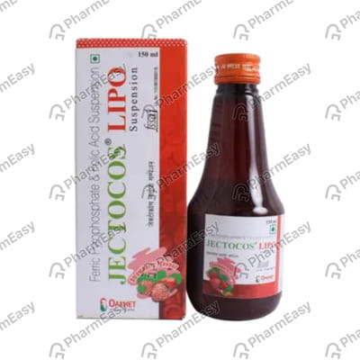 New Jectocos Lipo Strawberry Flavour Bottle Of 150ml Suspension