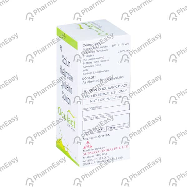 Oculact Bottle Of 5ml Eye Drops