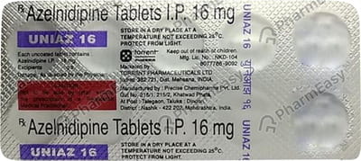 Uniaz 16mg Strip Of 10 Tablets
