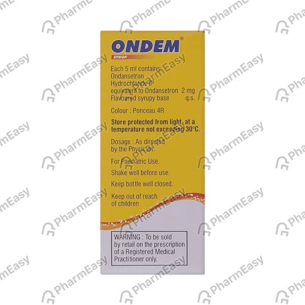 ओंडम की बोतल 10एमएल सिरप