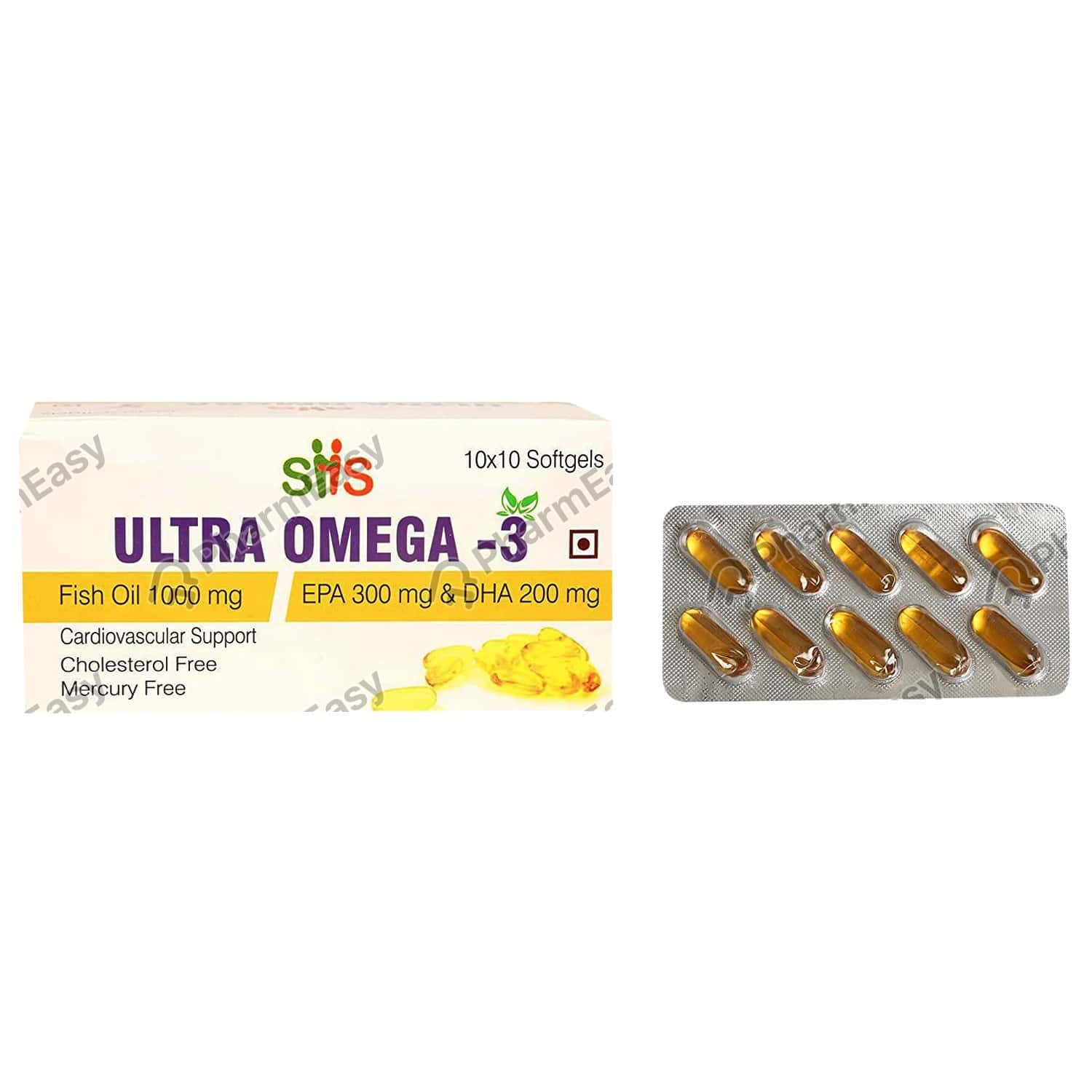 Buy Ultra Omega 3 600 MG Capsule (10) Online at Flat 18 OFF* PharmEasy