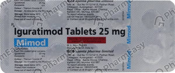 Mimod 25mg Strip Of 10 Tablets