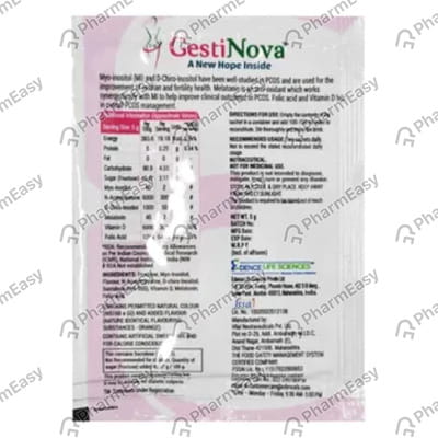 Gestinova Orange Flavour Sachet Of 4gm Oral Powder